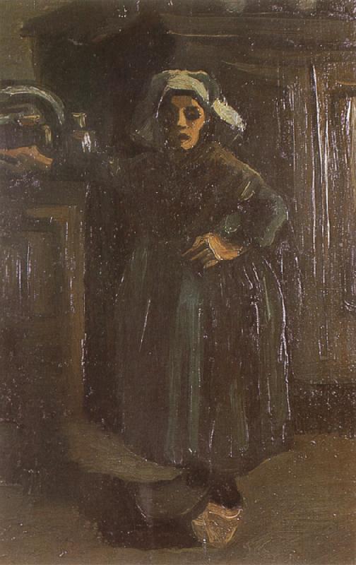 Vincent Van Gogh Peasant Woman Standing Indoors (nn04) Sweden oil painting art